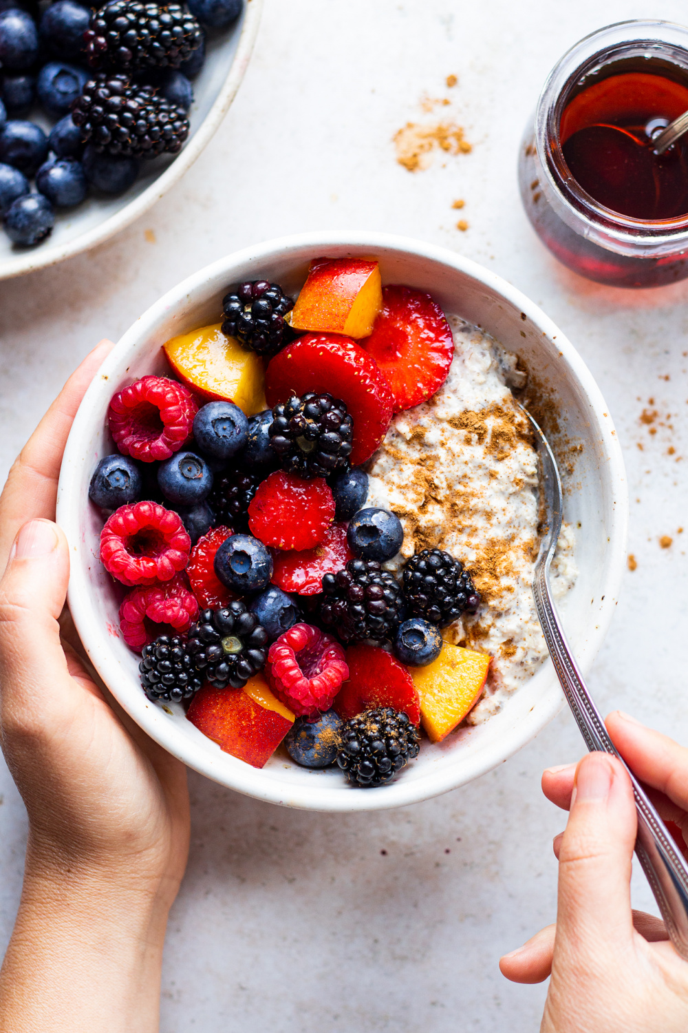 Fruit and Oat Breakfast porridge